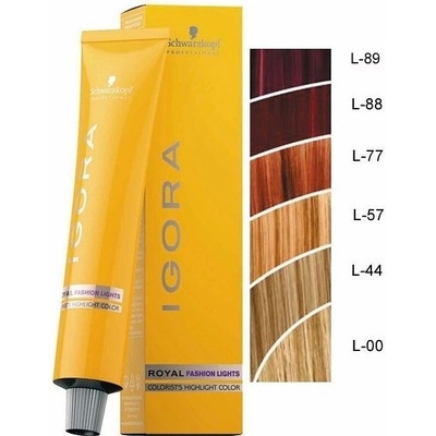 Schwarzkopf Igora Fashion L89 farebný melír na vlasy fialová červená 60 ml