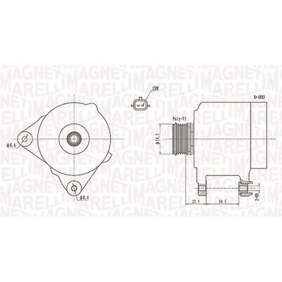 063731860010 MAGNETI MARELLI generátor