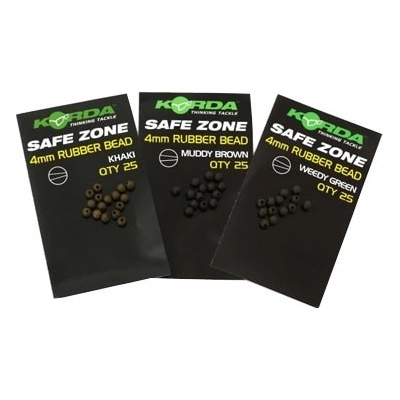 Korda Gumové korálky Rubber Bead 4mm Brown 25ks