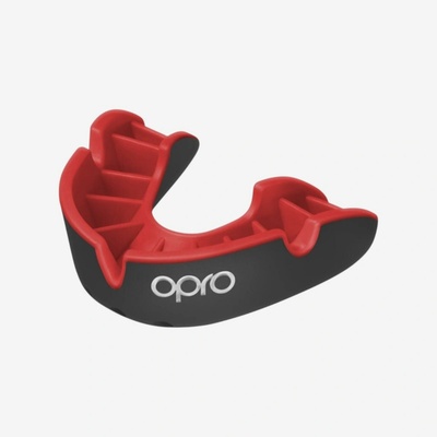 OPRO OPRO SILVER chránič zubov pre dospelých červeno čierny