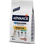 Affinity Advance Cat Adult Sterilized Sensitive - сьомга и ечемик, високачествена храна за кастрирани и чувствителни котки над 1 година, контрол на теглото, уринарна профилактика, Испания - 10 кг