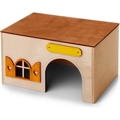 JK ANIMALS domek Kvádr drevený domček pre morčatá 23 x 15 x 13 cm