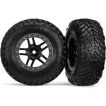 Traxxas колело 2.2/3.0", джанта SCT Split-Spoke черно-сатен, гума SCT S1 (2)