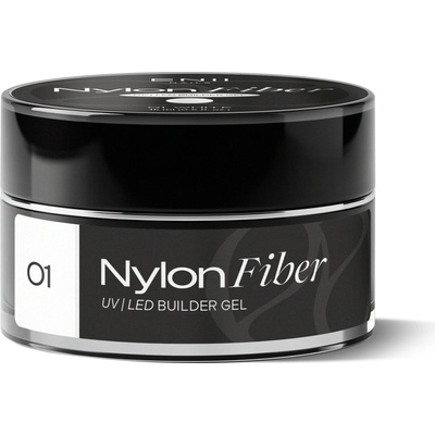 Enii Nails Nylon Fiber gel 01 white stavební Uv Led gel 5 ml
