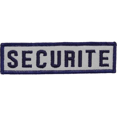Nášivka Fostex Securite 10 x 2,5 cm - strieborná-modrá