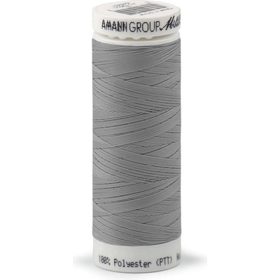 Polyesterové elastické nitě Seraflex Mettler návin 130 m, střední, 1140 šedá světlá
