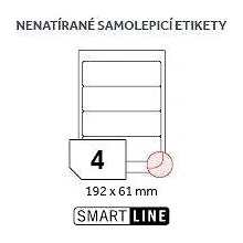 SmartLine EL/MF-4L192X61 (formát A4, 4x etiketa 192x61)