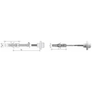 Uncanny Brand Manifold for fixing washbasin set - 2pcs 12/8*120mm