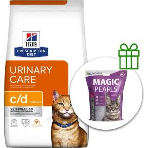 HILL'S Hill s Prescription Diet c/d Multicare Грижа за пикочната система за котки 8 кг + постелка безплатно