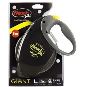 flexi Original Giant L каишка, 8 м лента, до 50 кг - черна