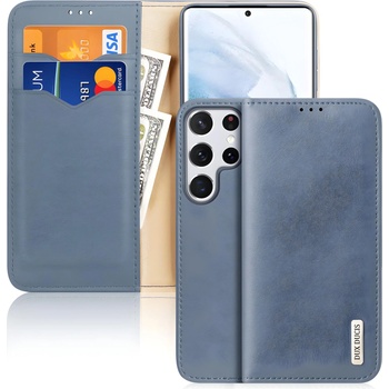 Dux Ducis Hivo кожен калъф за Samsung Galaxy S22 Ultra - Син KP25035 (25035)