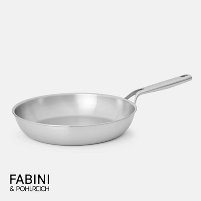 FABINI Panvica & Pohlreich ø 30 cm - Nerezová beznitová panvica z päťvrstvovej nerezovej ocele bez pokrievky