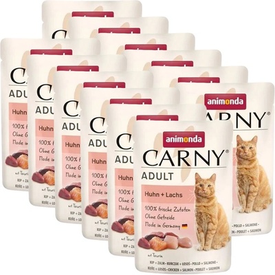 Animonda Carny Adult - пиле и сьомга 12 x 85 г