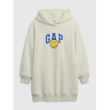 GAP Детска рокля с качулка Gap × SmileyWorld® GAP GAP | Byal | Момичешки | 104/110
