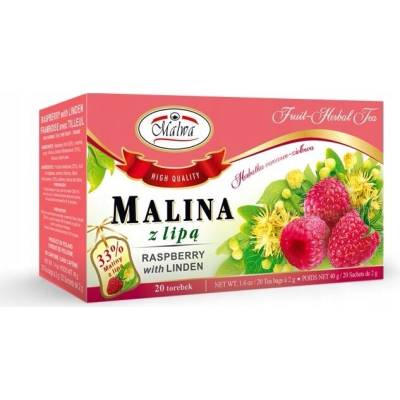 MALWA EXPRESOVÝ ČAJ MALINA S LIPOU 20 ks