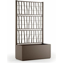 STEFANPLAST Kvetináč, vyvýšený záhon s mriežkou ETHICA 80x36x142cm svetlo hnedá