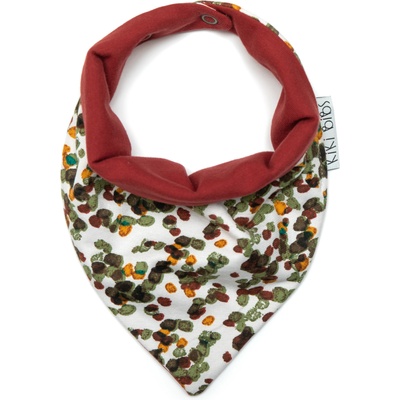 Kiki Bibs Бебешка бандана Kiki Bibs - Olives Brick (281)