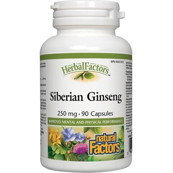 Natural Factors Женшен Сибирски 250 mg 90 капсули | Natural Factors (4531 NF)