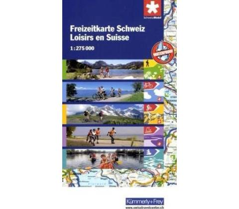 mapa Swiss Activity Map voděodolná