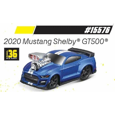 Maisto Muscle Machines 2020 Mustang Shelby GT500 modrý 1:64