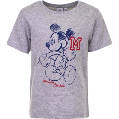 Mickey Mouse chlapecké tričko z bio bavlny šedé