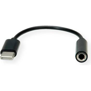 Image 1 of Roline Адаптер Roline 12.99. 3214, от USB-C(м) към AUX(ж), 0.13m, черен (12.99.3214)