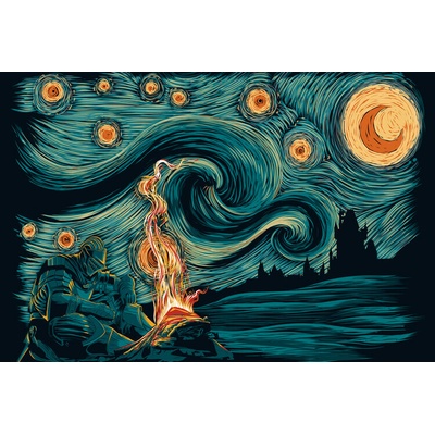 Plagát, Obraz - Starry Souls, 40 × 26.7 cm