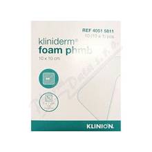 PLASTOD Pěnové krytí Kliniderm foam phmb 10 x 10 cm 10 ks