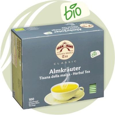 Golden Bridge Tea Almkräuter bylinný čaj 100 x 1,4 g