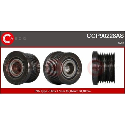 Řemenice, generátor CASCO CCP90228AS