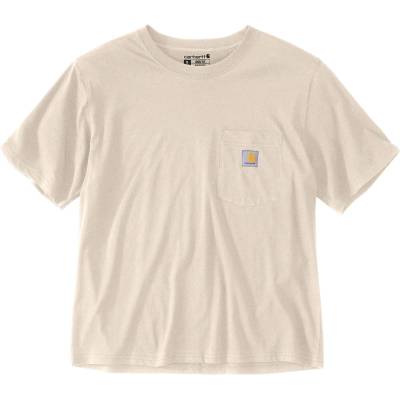Carhartt Дамска тениска Carhartt Women's Lightweight S/S Crewneck T-Shirt - Oat Milk Heather (916-4224-0313)