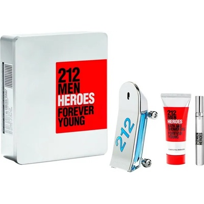 Carolina Herrera 212 Men Heroes Forever Young Комплект с Парфюм EDT 90ml