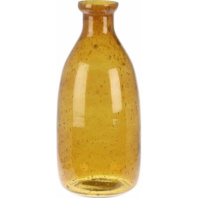 Home Styling Collection Sklenená fľaša, priemer 10 cm, žltá