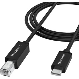Wozinsky Кабел Wozinsky WKDDY2S USB-B - USB-C 2 м - Черен (WKDDY2S)