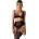 Obsessive Lune Bellis 3-pcs Crotchless Set Black M/L