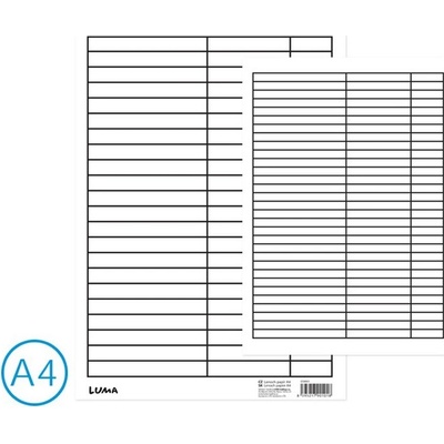 Školní lenoch papírový A4 linka/linka