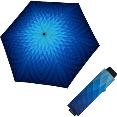 Doppler Carbonsteel Mini Slim Fusion blue - dámsky skladací dáždnik