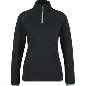 Heber Peak Дамски вълнен пуловер Heber Peak Women's MerinoBlend SaplingHe. II Half Zip Jumper - Black - размер XL (105-6172-0115)