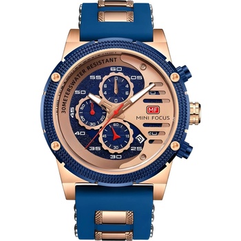 MINI FOCUS Часовник Mini Focus LU-23835 - Син / Злато Розово KP23835 (LU-23835)