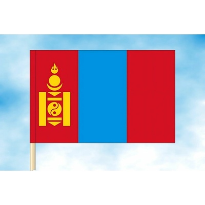 LIBEA, s.r.o. Vlajka Mongolska Rozměr: 30×45 cm, Uchycení: Návlek na žerď
