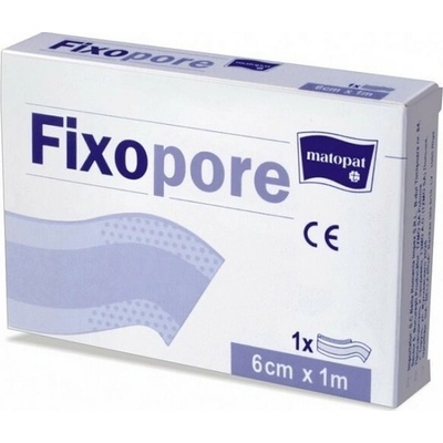 Matopat Matopat Fixopore náplasť s absorpčným vankúšikom na rany z netkanej textílie biela 6 cm x 1 m 1 ks