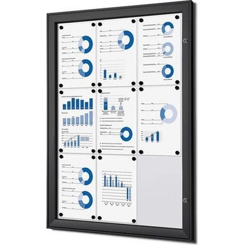Showdown Displays Magnetická vitrína Teo 9 x A4