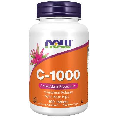NOW Vitamin C-1000 s postupným uvolňováním, 100 tablet