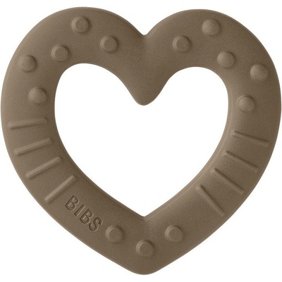 Bibs Baby Bitie Heart Dark Oak