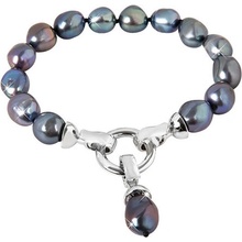 JwL Luxury Pearls z pravých kovově modrých perel JL0562