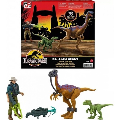 Mattel Jurassic World Alan Grant s dinosaurami a doplnkami