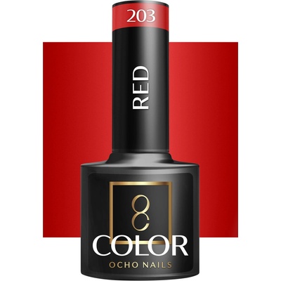 Ocho Nails lak na nechty červený 203 5 g