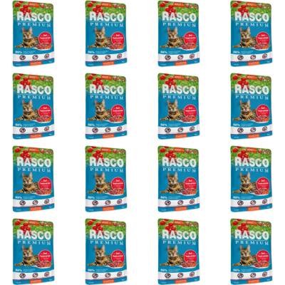 Rasco Premium Adult Hovězí s rajčaty a bylinkami 16 x 85 g