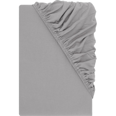 LIVARNO Žerzejové napínací prostěradlo šedé 180-200x200 – Zboží Dáma
