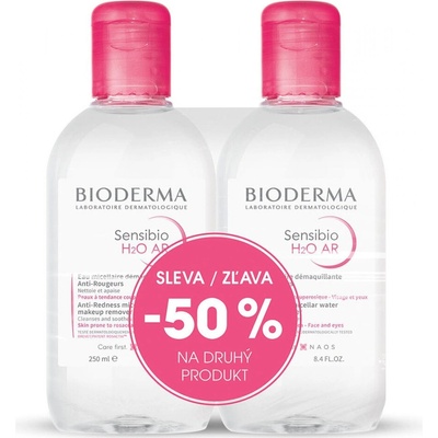 Bioderma Sensibio H2O AR 2 x 250 ml darčeková sada